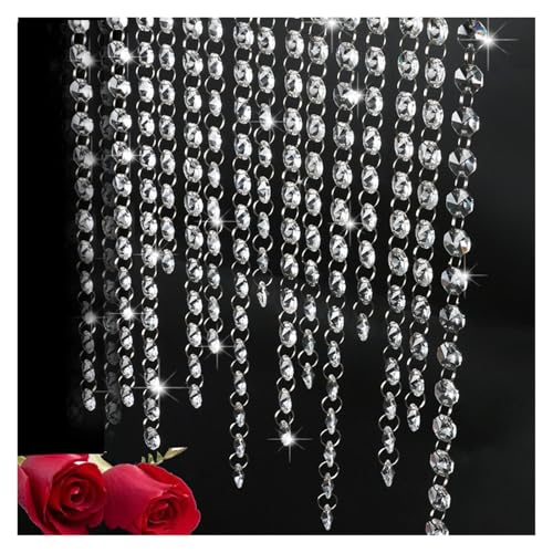 MZSKLW 10PCS Kristall Perlen Vorhang Fenster Schlafzimmer Glas Küche Home Dekoration Hochzeit Ornamente MZSKLW 10PCS Kristall Perlen Vorhang Fenster Schlafzimmer Glas Küche Home Dekoration Hochzeit Ornamente von MZSKLW