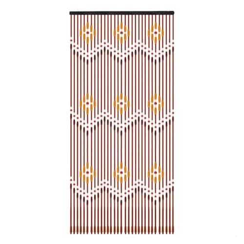 MZSKLW 31-reihiger Fadenvorhang aus Holzperlen for Tür, Zimmer, Veranda, Fliegenfenster, Linienteiler, Türrahmen von MZSKLW