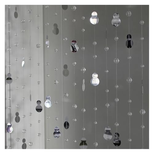 MZSKLW Dekoration for den Innenbereich, Kristallglas, Feng Shui, Perlenvorhang, PVC-Kunststoff, Pailletten, kürbisförmige Trennwand-Ornamente(5 Strings 150cm) von MZSKLW