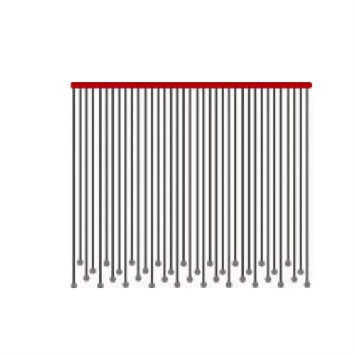 MZSKLW Kristallglas-Perlenvorhang, Küchenteiler, Trennvorhang, Wohnzimmer-Dekoration, Fenstertür, Durchgangshintergrund, Perlenschnüre(Height 80cm,15 Strips) von MZSKLW