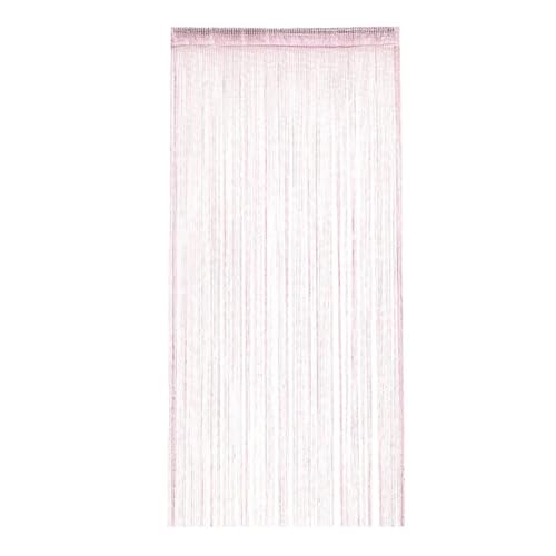 MZSKLW Kristallvorhang, Blitzlinie, glänzende Quaste, Schnur, Türvorhang, Fenster, Raumteiler, Heimdekoration(PINK) von MZSKLW