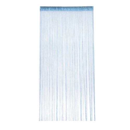 MZSKLW Kristallvorhang, Blitzlinie, glänzende Quaste, Schnur, Türvorhang, Fenster, Raumteiler, Heimdekoration(Sky Blue) von MZSKLW