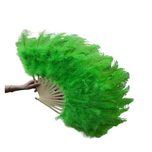 MZSKLW Übergroßer Federfächer mit 15 Knochen, der aus Halloween-Dekorationsschmuck Tanzt(Green) von MZSKLW