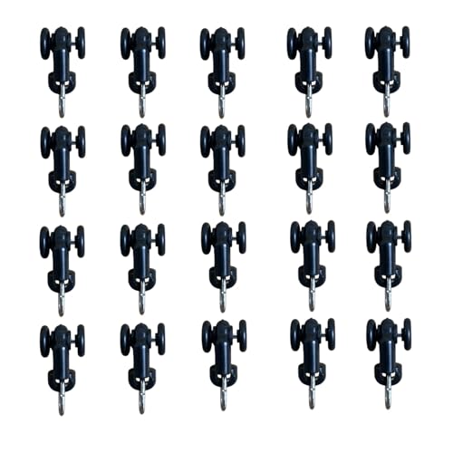Vorhangschiene, geräuschlos, Radrollen, strapazierfähig, 20 Stück Rollen, Schwarz Vorhangschiene, geräuschlos, Radrollen, strapazierfähig, 20 Stück Rollen, Schwarz von MaKefeile