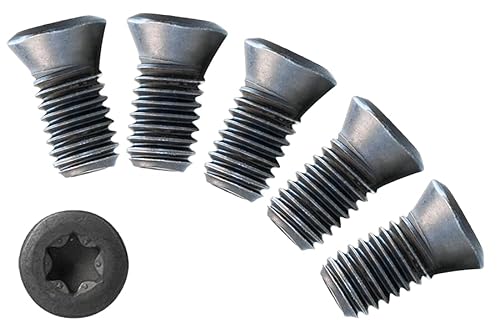 5X Spannschrauben für Wendeschneidplatten M4 x 9 mm Klemmhalter Stechhalter Drehmeißel Drehbank 5X Spannschrauben für Wendeschneidplatten M4 x 9 mm Klemmhalter Stechhalter Drehmeißel Drehbank von MaKu7