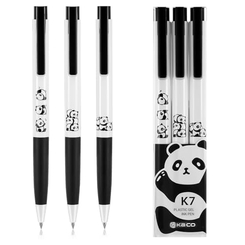 3 Stück Gelstifte Stifte Panda,Mabor 0,5mm Einziehbare Kugelschreiber Aesthetic Gelstifte Schwarz Tinte Kugelschreiber für Schule Büro Zuhause 3 Stück Gelstifte Stifte Panda,Mabor 0,5mm Einziehbare Kugelschreiber Aesthetic Gelstifte Schwarz Tinte Kugelschreiber für Schule Büro Zuhause von Mabor