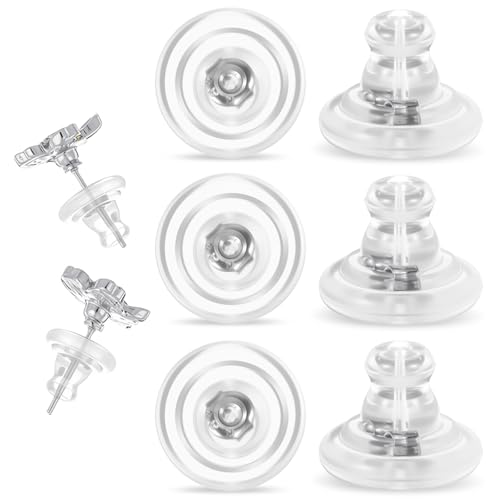 Mabor 10 Stück Ohrstecker Verschluss Silikon Hypoallergene Ohrring Verschluss Silikon Weiche Ohrring Stopper Ersatz Ohrringverschluss für die Meisten Ohrringe Mabor 10 Stück Ohrstecker Verschluss Silikon Hypoallergene Ohrring Verschluss Silikon Weiche Ohrring Stopper Ersatz Ohrringverschluss für die Meisten Ohrringe von Mabor