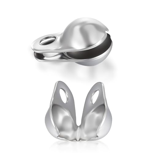 Mabor 100 Stück Edelstahl Quetschperlen Verschluss, Silber Quetsch Perlen Spitzen Perlenkappen Ketten Verschlüsse Perlenspitzen Knotenabdeckungen für Knoten Crimpzubehör DIY, 0.6x0.4cm Mabor 100 Stück Edelstahl Quetschperlen Verschluss, Silber Quetsch Perlen Spitzen Perlenkappen Ketten Verschlüsse Perlenspitzen Knotenabdeckungen für Knoten Crimpzubehör DIY, 0.6x0.4cm von Mabor