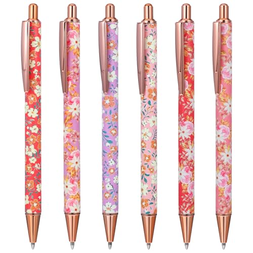Mabor 6 Stück 1,mm Schöne Stifte,Elegante Kugelschreiber Aesthetic Blumen Stifte Aesthetic Einziehbarer Schwarzer Tinte Kugelschreiber Glatte Schreibstifte für Studenten Geschenk Büro Mabor 6 Stück 1,mm Schöne Stifte,Elegante Kugelschreiber Aesthetic Blumen Stifte Aesthetic Einziehbarer Schwarzer Tinte Kugelschreiber Glatte Schreibstifte für Studenten Geschenk Büro von Mabor