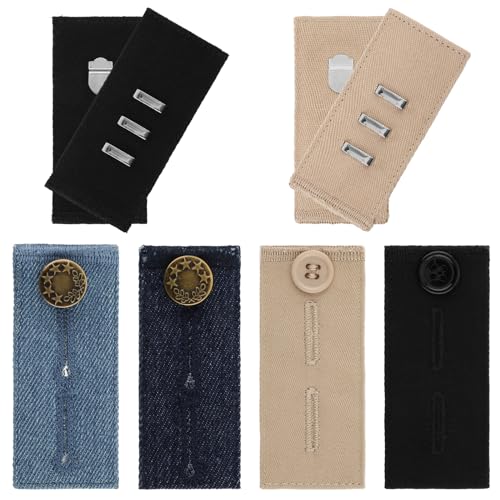 Mabor 6 Stück Hosenknopf Verlängerung Knopfverlängerung für Hosen Jeans Einstellbar Hosenbunderweiterung Herren Damen Bundverlängerung für Anzughosen Mabor 6 Stück Hosenknopf Verlängerung Knopfverlängerung für Hosen Jeans Einstellbar Hosenbunderweiterung Herren Damen Bundverlängerung für Anzughosen von Mabor