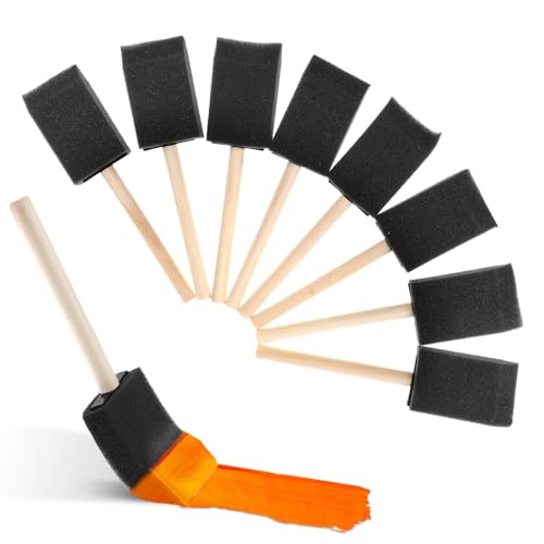Mabor 8 Stück 4 cm Schaumstoffpinsel Schwarz Schwammpinsel Set Malschwamm mit Holzgriff Leicht zu Reinigender Schwammpinsel für DIY-Kunstprojekte Färben Erwachsene und Kinder Mabor 8 Stück 4 cm Schaumstoffpinsel Schwarz Schwammpinsel Set Malschwamm mit Holzgriff Leicht zu Reinigender Schwammpinsel für DIY-Kunstprojekte Färben Erwachsene und Kinder von Mabor