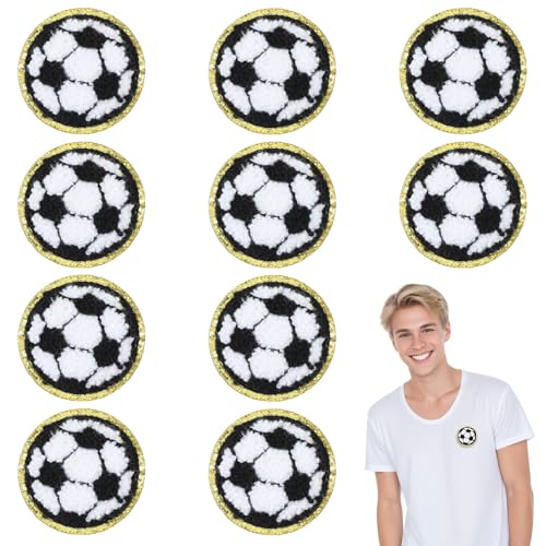 Mabor Goldrand Aufnäher Fußball,10pcs Sport Aufnäher Fußball Chenille Bügelpatch Bügelflicken für Hüte Kleidung Jeans Rucksäcke Hosen Bastelarbeiten Flicken zum Aufbügeln Mabor Goldrand Aufnäher Fußball,10pcs Sport Aufnäher Fußball Chenille Bügelpatch Bügelflicken für Hüte Kleidung Jeans Rucksäcke Hosen Bastelarbeiten Flicken zum Aufbügeln von Mabor