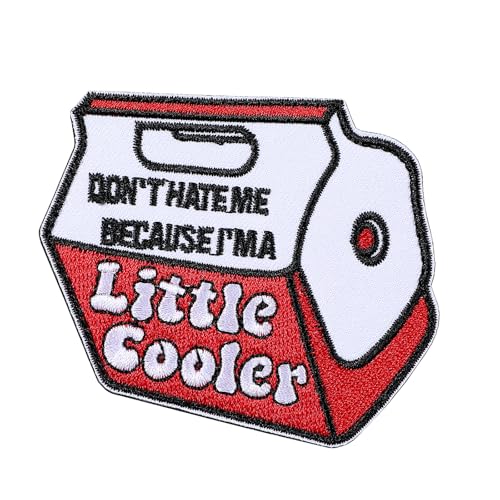 Mabor "Don't Hate Me Because I'm a Little Cooler"Aufnäher Gestickte Klett Patch mit Klettverschluss Patches Klett Lustig Rucksack，Patches für Rucksäcke Jacken Kleidung Westen Mützen Usw von Mabor