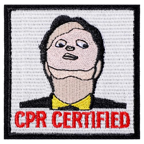 Mabor Klett Patch Lustig，"Cpr Certified" Taktischer Klett Patch mit Klettverschluss Gestickte Aufnäher Lustig im Ausdruck Anime-Stil Patches für Rucksäcke Hunde-Westen Jacken Mützen Jeans von Mabor