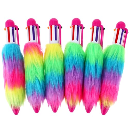Mabor Plüsch 6 Farben Kugelschreiber dicker griff, mehrfarbiger kugelschreiber kuli mit pompom stifte mitgebsel coole bunt Multicolor Pen Druckkugelschreiber für Büro Schulbedarf Studenten Kinder Mabor Plüsch 6 Farben Kugelschreiber dicker griff, mehrfarbiger kugelschreiber kuli mit pompom stifte mitgebsel coole bunt Multicolor Pen Druckkugelschreiber für Büro Schulbedarf Studenten Kinder von Mabor