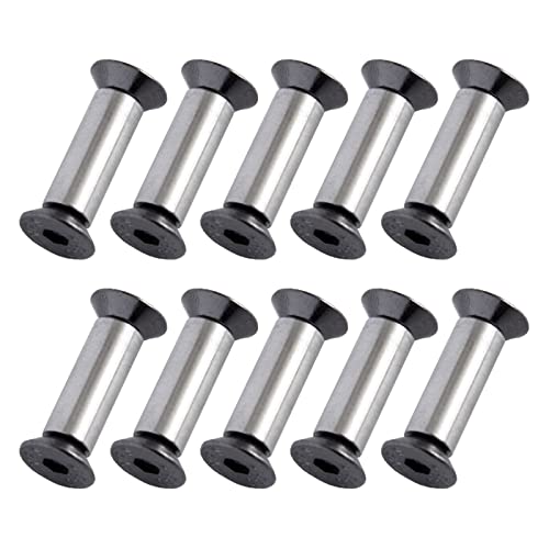 Mabta 10 Stück/Los Messergriff, Bolzen, Nieten, Skala, Schraubbefestigungsmutter, YFS, Flach-Sechskantmesser, Befestigungsmaterial Mabta 10 Stück/Los Messergriff, Bolzen, Nieten, Skala, Schraubbefestigungsmutter, YFS, Flach-Sechskantmesser, Befestigungsmaterial von Mabta
