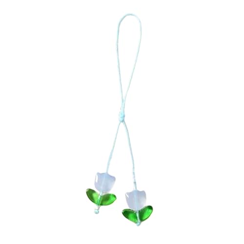 Mabta Tulpen-Telefon-Schlüsselband, Blumenform, Schlüsselanhänger, praktisches Zubehör für Handytasche von Mabta