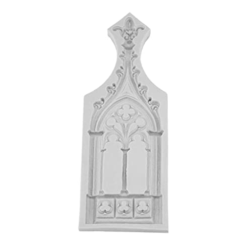 for Creative 3D European Church Window Shaped Silicone Material DIY Mold Cake Decorating Tools for Baking Fondant Silicone Clay Molds for Jewelry for Crafts for Crafts Adults Silicone Clay Mold von Mabta