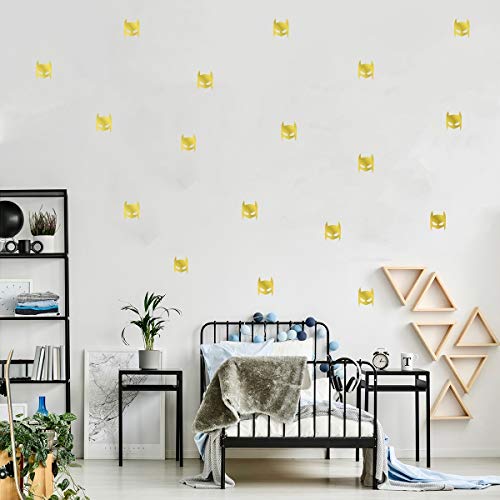 MacDecal.de Wandtattoo SUPER Hero Maske Set Kinderzimmer Wandsticker Wandaufkleber Sticker Babyzimmer (Kupfer) von MacDecal.de