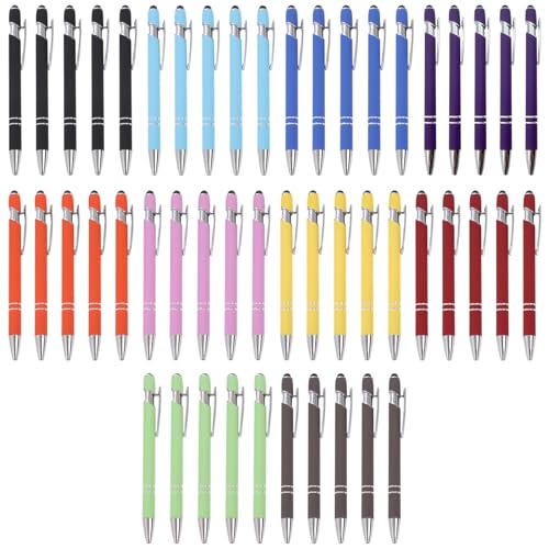 Kugelschreiber, 50 Stück, stabiler Kunststoffkörper, glattes Schreiben, 10 Farben, bequemer Griff, für Schule, Büro und den täglichen Gebrauch, ideal Kugelschreiber, 50 Stück, stabiler Kunststoffkörper, glattes Schreiben, 10 Farben, bequemer Griff, für Schule, Büro und den täglichen Gebrauch, ideal von Machify