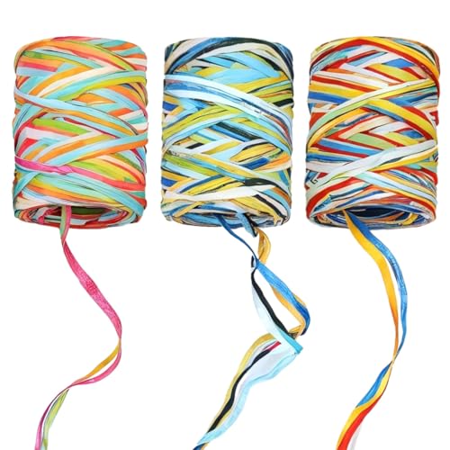 Papier-Bastband, Geschenkband, Regenbogen-Geschenkschnur, bunte Papierschnur für Geschenkverpackungen, Bastelarbeiten, Partyzubehör, Dekoration mit Box, 18 Rollen Papier-Bastband, Geschenkband, Regenbogen-Geschenkschnur, bunte Papierschnur für Geschenkverpackungen, Bastelarbeiten, Partyzubehör, Dekoration mit Box, 18 Rollen von Machify