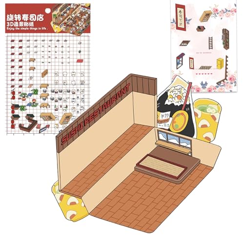3D-Aufkleber-Szene, 3D-Kabinenaufkleber, machen Sie Ihre eigene Miniatur-Shop-Szene, Aufkleber für Scrapbooking, Notizbuch, Tagebuch, Landschaftsbau, Raum von Maciun