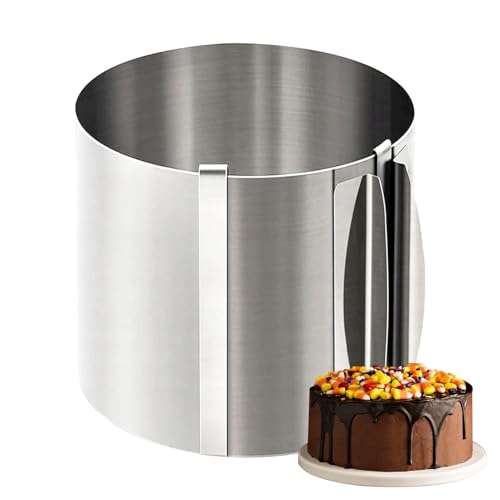 Backringe, 20 cm hoch, runde Form – Gebäckrahmen, Dekorationswerkzeug, Dessert-Zubehör zum Dekorieren von Desserts von Maciun