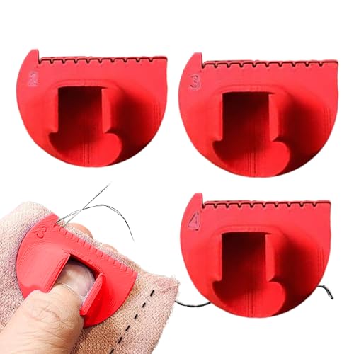 Kanten-Nähwerkzeug, Nadellehre, Quilt-Lineal, Set mit 3 Daumenschablonen, Führungslineal für Anfänger, gerade und gebogene Nähte, Quilten, Basteln Kanten-Nähwerkzeug, Nadellehre, Quilt-Lineal, Set mit 3 Daumenschablonen, Führungslineal für Anfänger, gerade und gebogene Nähte, Quilten, Basteln von Maciun