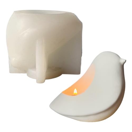 Kerzenhalter-Form – Vogelförmige Teekerzenhalter-Form, wiederverwendbar, antihaftbeschichtet, praktisches Werkzeug, einfaches Lösen für Anfänger, Epoxidharz, Betonkunst Kerzenhalter-Form – Vogelförmige Teekerzenhalter-Form, wiederverwendbar, antihaftbeschichtet, praktisches Werkzeug, einfaches Lösen für Anfänger, Epoxidharz, Betonkunst von Maciun