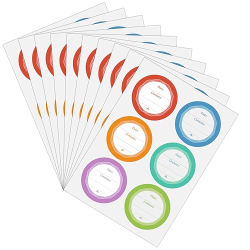 Lebensmittelglasdeckel-Etiketten, 10 x Küchenglasflaschen-Aufkleber, ölbeständig, multifunktional, selbstklebende Etiketten für Küche, Wohnheim, Zuhause, Wohnung Lebensmittelglasdeckel-Etiketten, 10 x Küchenglasflaschen-Aufkleber, ölbeständig, multifunktional, selbstklebende Etiketten für Küche, Wohnheim, Zuhause, Wohnung von Maciun