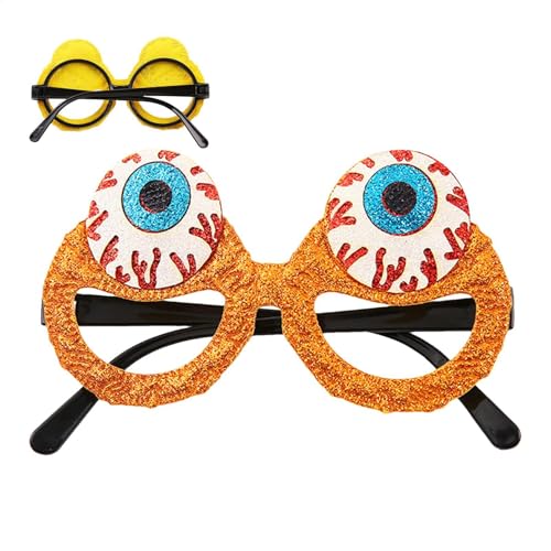 Maciun Halloween-Partybrille | Lustige Augapfel-Brille für Partys – Gruselige Augapfelbrille Kostüm Partyzubehör Dekoration für Halloween Maciun Halloween-Partybrille | Lustige Augapfel-Brille für Partys – Gruselige Augapfelbrille Kostüm Partyzubehör Dekoration für Halloween von Maciun