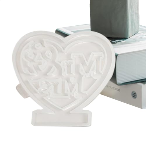 Maciun Harz-Herzformen aus Silikon – Heimdekoration, Zementformen – Gipsgussform für Heimdekoration, Epoxidharz-Form, Valentinstag-Einsatz, Bastel-Zementform Maciun Harz-Herzformen aus Silikon – Heimdekoration, Zementformen – Gipsgussform für Heimdekoration, Epoxidharz-Form, Valentinstag-Einsatz, Bastel-Zementform von Maciun