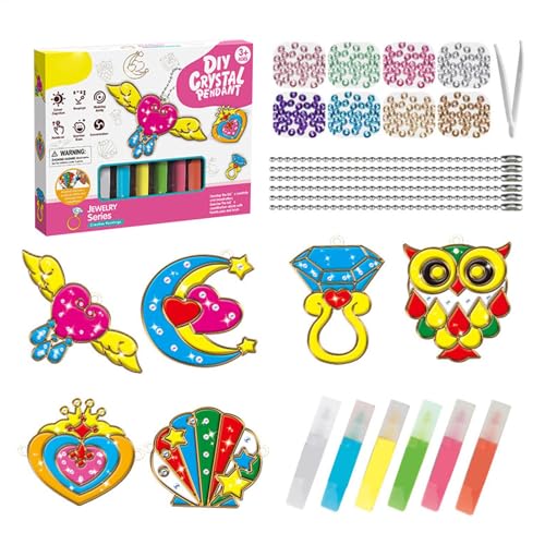 Maciun Kristall-Malerei-Set für Kinder, Kunstbedarf für Kinder, Kreativität, Weihnachtskunst, Fensterkunst, Sonnenfänger, Kunst-Kits für Kinder, Weihnachten, praktisch Maciun Kristall-Malerei-Set für Kinder, Kunstbedarf für Kinder, Kreativität, Weihnachtskunst, Fensterkunst, Sonnenfänger, Kunst-Kits für Kinder, Weihnachten, praktisch von Maciun
