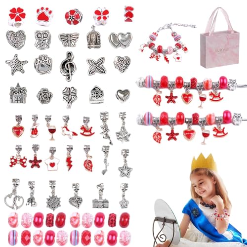 Maciun Set zur Herstellung von Charm-Armbändern, buntes Kinder-Schmuckherstellungs-Set, modisches Kinder-Bastelset, Schmuck-Set für Mädchen und Frauen Maciun Set zur Herstellung von Charm-Armbändern, buntes Kinder-Schmuckherstellungs-Set, modisches Kinder-Bastelset, Schmuck-Set für Mädchen und Frauen von Maciun