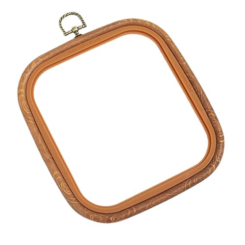 Maciun Stickrahmen zum Ausstellen – Stickrahmen, quadratisch, Holzimitat, Retro-Ring, Nadelspitze, Quilt-Zubehör für Handarbeiten Maciun Stickrahmen zum Ausstellen – Stickrahmen, quadratisch, Holzimitat, Retro-Ring, Nadelspitze, Quilt-Zubehör für Handarbeiten von Maciun