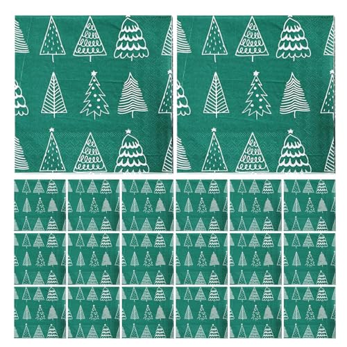 Maciun Weihnachtsgäste-Servietten, stabile Handserviette, Seidenpapier, Gästeserviette, weiches Gesichtstuch, 2-lagiges Design für Weihnachtsfeiern oder Familienfeiern Maciun Weihnachtsgäste-Servietten, stabile Handserviette, Seidenpapier, Gästeserviette, weiches Gesichtstuch, 2-lagiges Design für Weihnachtsfeiern oder Familienfeiern von Maciun