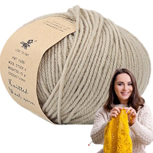 Maciun Wollstrickgarn, warmes Garn für Strick- und Häkelprojekte – bequeme Decken, Häkelwolle für Pullover, Mütze, Handschuhe, Schal, Spielzeug Maciun Wollstrickgarn, warmes Garn für Strick- und Häkelprojekte – bequeme Decken, Häkelwolle für Pullover, Mütze, Handschuhe, Schal, Spielzeug von Maciun