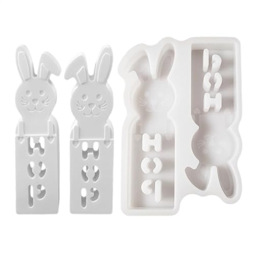 Osterhasen-Harzformen | Hasen-Silikonform, 3D-Kerzenform, Gießharz, leicht zu lösen, Süßigkeitenform für Desserts und Seife Osterhasen-Harzformen | Hasen-Silikonform, 3D-Kerzenform, Gießharz, leicht zu lösen, Süßigkeitenform für Desserts und Seife von Maciun