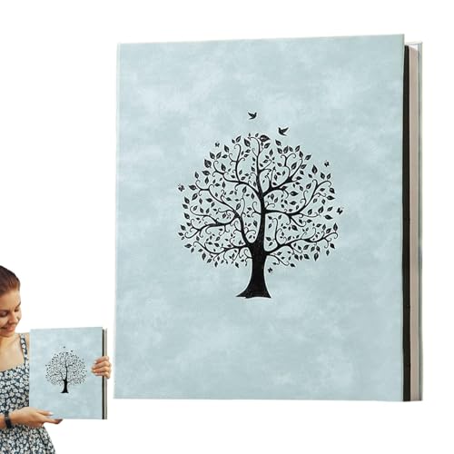Scrapbook-Album, 17,8 cm, großes Fassungsvermögen, verschleißfest, 400 Blatt, Erinnerungsbuch für Schule, Reisen, Urlaub, Display, Bücherregal, Schlafzimmer von Maciun