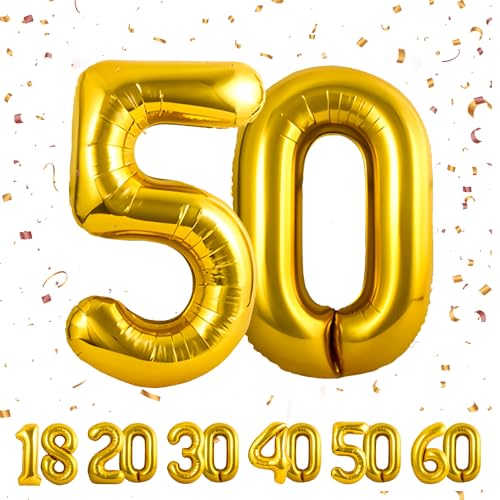 50 Geburtstag Deko zahlen luftballon 50 jahre | Folienballon Gold - für 50. Geburtstagsdeko Männer Frauen Ballon Zahl Deko zum Geburtstag fliegt mit Helium 50.Geburtstagsparty 40"-101cm 50 Geburtstag Deko zahlen luftballon 50 jahre | Folienballon Gold - für 50. Geburtstagsdeko Männer Frauen Ballon Zahl Deko zum Geburtstag fliegt mit Helium 50.Geburtstagsparty 40"-101cm von Maclunar