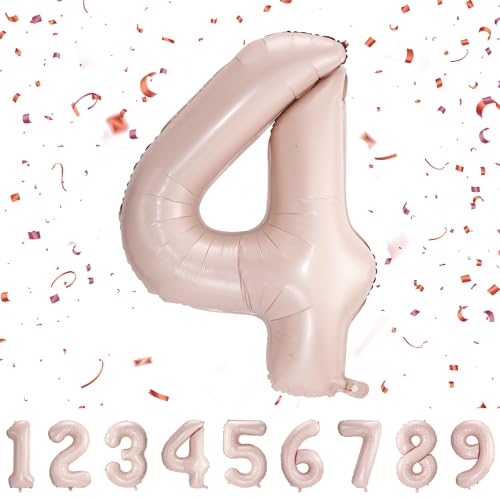 Geburtstag zahlen luftballon 4 jahre | Folienballon Kindergeburtstag Deko 4 XXL Pastel Rosa-Riesen Folienballon in 40" - 101cm Geburtstagsdeko - Ballon Zahl Deko zum Geburtstag QPink4 Geburtstag zahlen luftballon 4 jahre | Folienballon Kindergeburtstag Deko 4 XXL Pastel Rosa-Riesen Folienballon in 40" - 101cm Geburtstagsdeko - Ballon Zahl Deko zum Geburtstag QPink4 von Maclunar