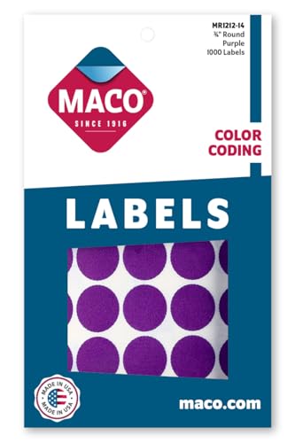 MACO MR1212-14 Etiketten, rund, 1000 Stück MACO MR1212-14 Etiketten, rund, 1000 Stück von Maco