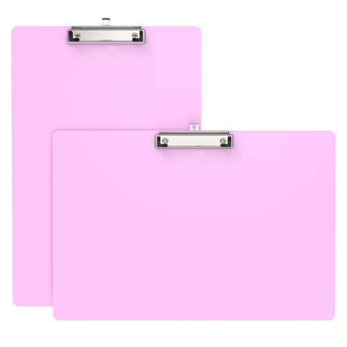 Macroclo Extra große Klemmbretter, 28,9 x 43,2 cm, Querformat und vertikales Layout, rosa Kunststoff-Zeichenbretter mit niedrigem Profil-Clip. Klemmbrett zum Zeichnen, Skizzieren, Kunstbedarf, Macroclo Extra große Klemmbretter, 28,9 x 43,2 cm, Querformat und vertikales Layout, rosa Kunststoff-Zeichenbretter mit niedrigem Profil-Clip. Klemmbrett zum Zeichnen, Skizzieren, Kunstbedarf, von Macroclo