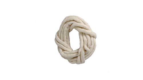Madacha Kordel / Kordel aus Naturfilz, 100 % reine Wolle, Weiß, 160 cm +/-5 cm von Madacha
