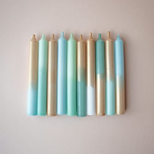 MADAM ERLE | 10er-Set Dipdye kleine Geburtstagskerzen | GOLDENE ELLA | handgemachte Kerzen für Geburtstagszug| neon-pastell farbig | bunt | Kerzen Kinder-Geburtstag | Dekokerzen | Jungs MADAM ERLE | 10er-Set Dipdye kleine Geburtstagskerzen | GOLDENE ELLA | handgemachte Kerzen für Geburtstagszug| neon-pastell farbig | bunt | Kerzen Kinder-Geburtstag | Dekokerzen | Jungs von Madam ERLE