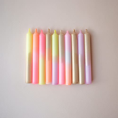 MADAM ERLE | 10er-Set Dipdye kleine Geburtstagskerzen | GOLDENE ELLA | handgemachte Kerzen für Geburtstagszug| neon-pastell farbig | bunt | Kerzen Kinder-Geburtstag | Dekokerzen | MADAM ERLE | 10er-Set Dipdye kleine Geburtstagskerzen | GOLDENE ELLA | handgemachte Kerzen für Geburtstagszug| neon-pastell farbig | bunt | Kerzen Kinder-Geburtstag | Dekokerzen | von Madam ERLE