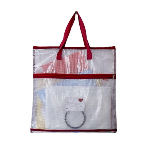 Madam Sew Projekttasche – Basteltasche mit Griffen, zwei Taschen, durchsichtigem Netz und Kartenschlitz, perfekt für Quilten, Stricken, Nähen und Stickprojekte, 40,6 x 40,6 cm Madam Sew Projekttasche – Basteltasche mit Griffen, zwei Taschen, durchsichtigem Netz und Kartenschlitz, perfekt für Quilten, Stricken, Nähen und Stickprojekte, 40,6 x 40,6 cm von Madam Sew