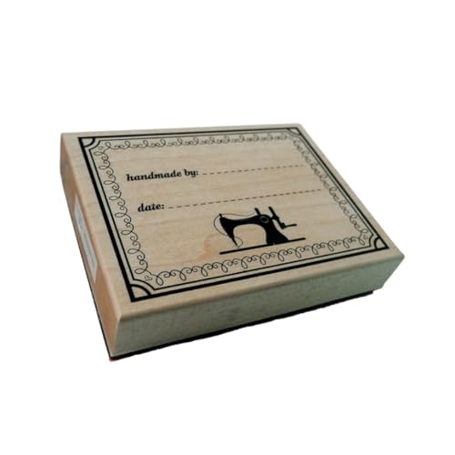 Madam Sew Stoff-Stempelkissen – "Handmade by" individueller Namensstempel für Kleidung, Kinder, Steppdecken, Geschenke – waschbarer, wiederverwendbarer permanenter Kleidungsstempel – funktioniert mit von Madam Sew