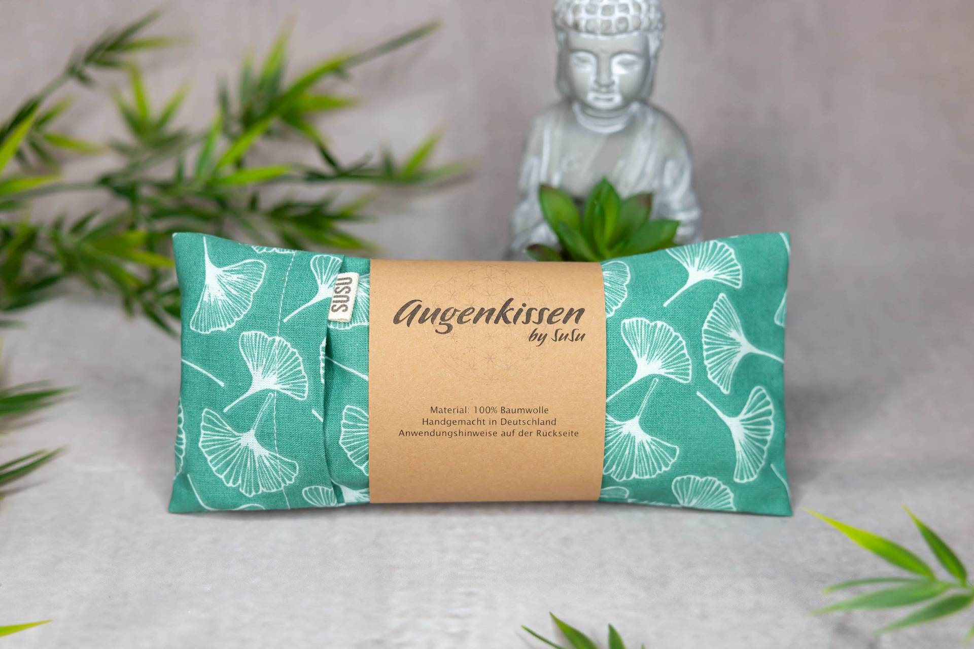 Augenkissen Petrol Ginkgo Yoga Meditation Entspannung Homeoffice Lavendel Sandelholz Baumwolle Vegan Augenkissen Petrol Ginkgo Yoga Meditation Entspannung Homeoffice Lavendel Sandelholz Baumwolle Vegan von MadeBySuSu