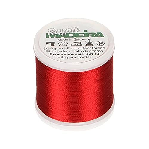 Madeira M9840-1039 Maschinenstickgarn, Acryl, #1039 Rot, 2.79x2.79x3.3 cm von Madeira
